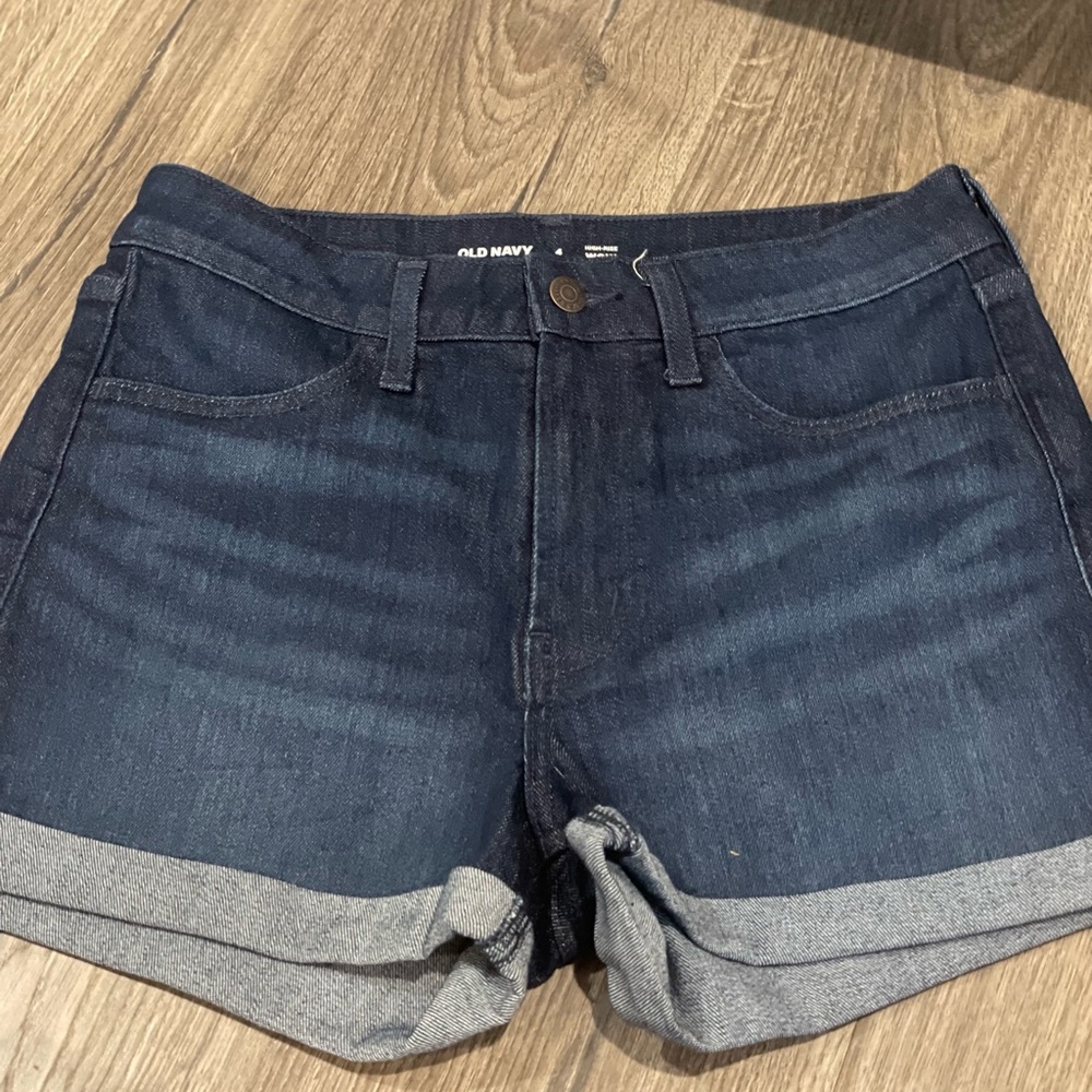 Old Navy Women's Dark Blue Denim Shorts